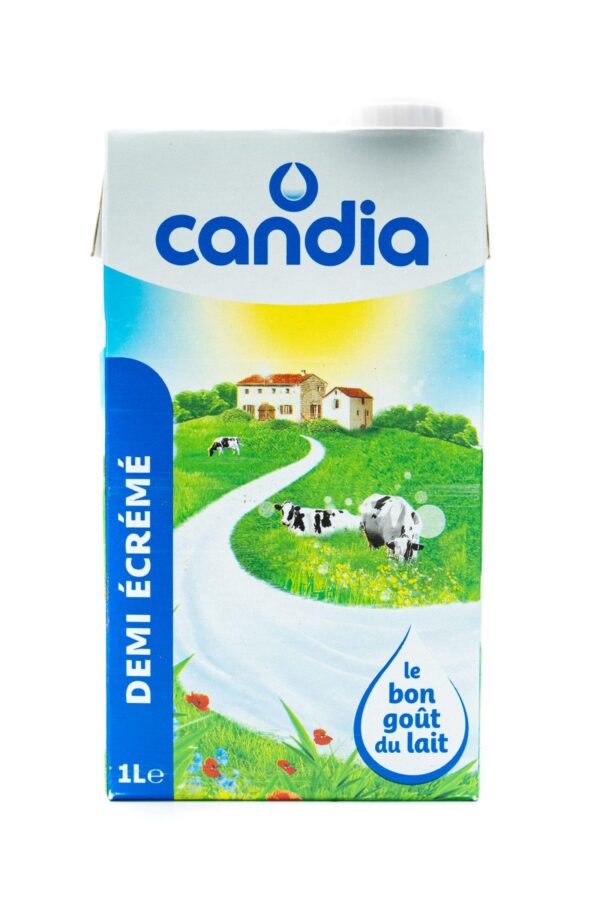 CANDIA GRAND LAIT 1L - Lait Demi-écrémé 1000 ML