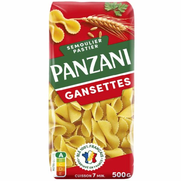 PANZANI Pâtes GANSETTES 500G