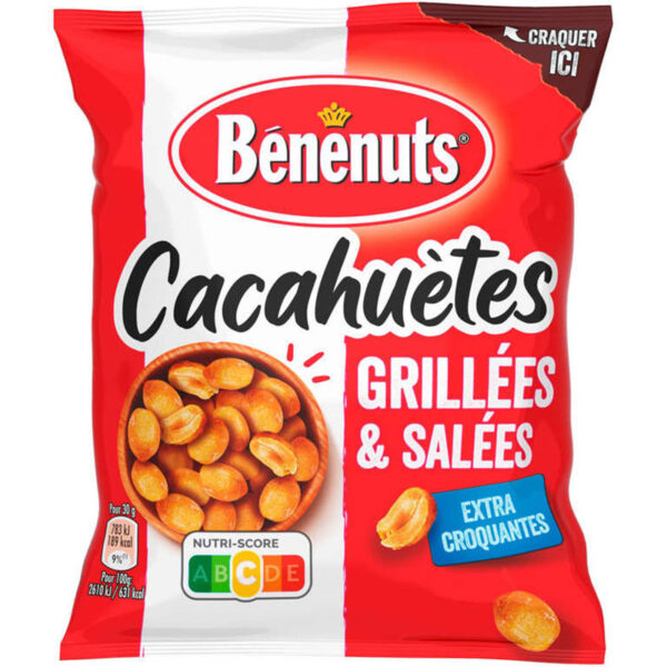 BENENUTS Cacahuètes grillées et salées 220G