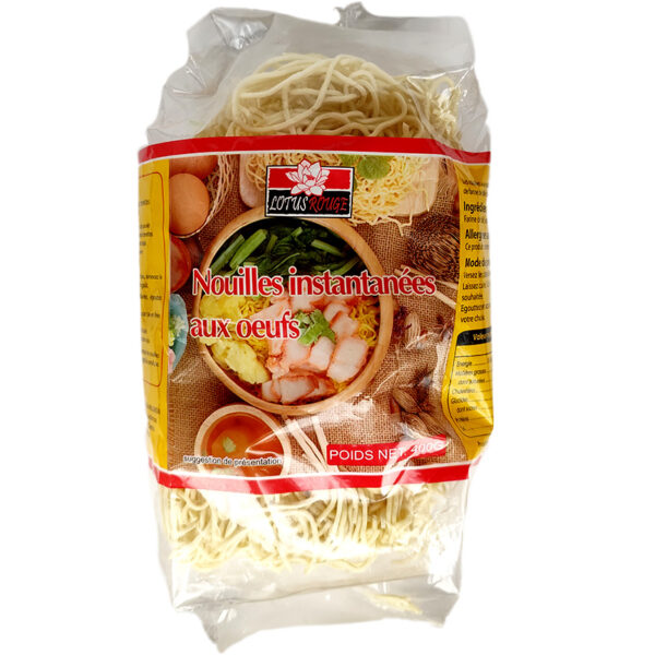 LOTUS ROUGE Nouilles Instantanées aux Oeufs 400 g