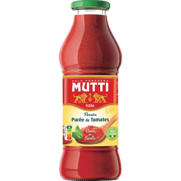 MUTTI PASSATA Purée de Tomates au Basilic 700 g