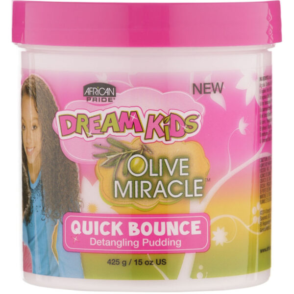 AFRICAN PRIDE Dream Kids Olive Miracle – Pudding Démêlant Quick Bounce (425 g)