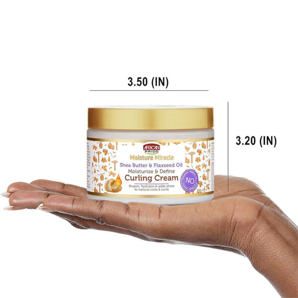 AFRICAN PRIDE – Moisture Miracle Crème Coiffante - Beurre de Karité & Huile de Lin (340 g) – Image 2