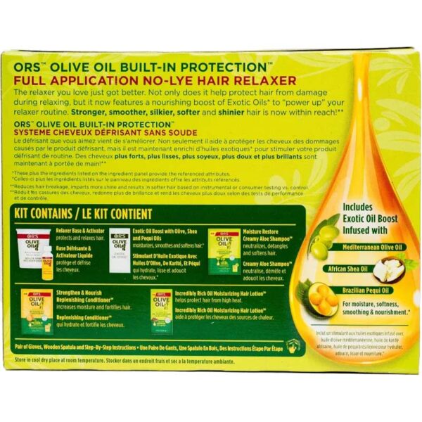 ORS - Défrisant Sans Soude Cheveux Normaux et Fins - Huile d’Olive, Karité & Pequi (Kit) – Image 2