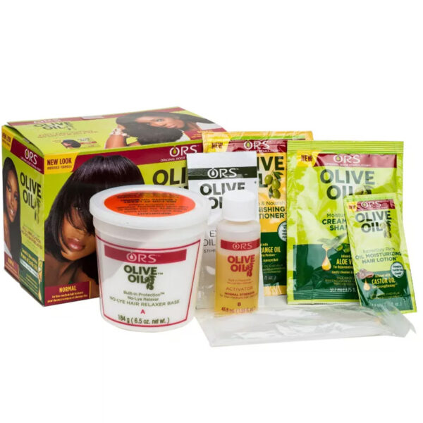 ORS - Défrisant Sans Soude Cheveux Normaux et Fins - Huile d’Olive, Karité & Pequi (Kit) – Image 3