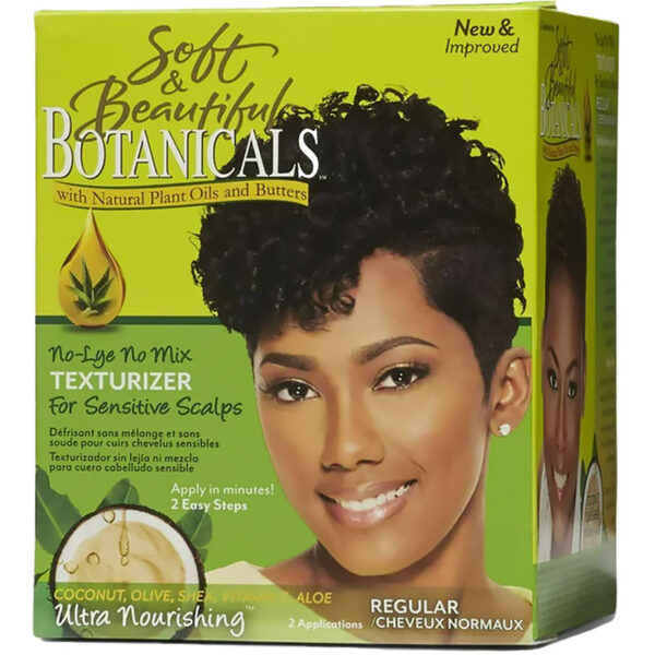 SOFT & BEAUTIFUL BOTANICALS - Défrisant Sans Soude Cheveux Normaux (Kit)