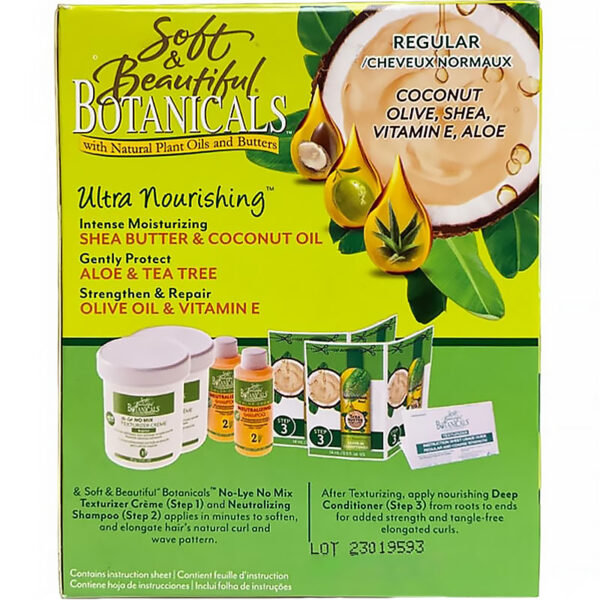 SOFT & BEAUTIFUL BOTANICALS - Défrisant Sans Soude Cheveux Normaux (Kit) – Image 2