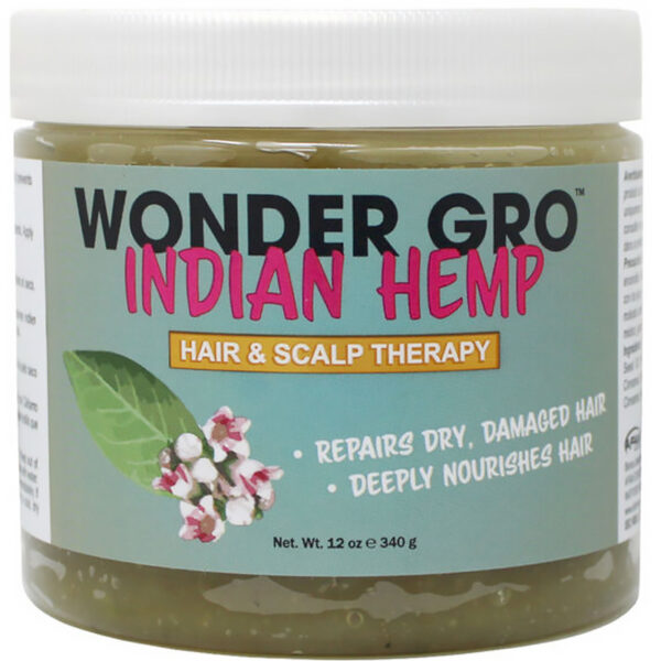WONDER GRO Indian Hemp – Soin Cheveux & Cuir Chevelu (340 g)