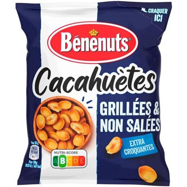 BÉNENUTS Cacahuètes Grillées & Non Salées 200G