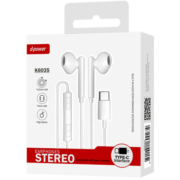 D-POWER – Écouteurs Stéréo Type-C (K6035)