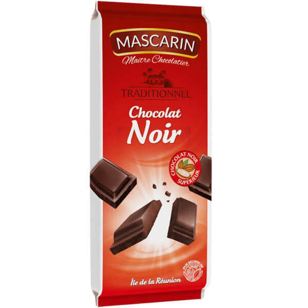 MASCARIN - Tablette de Chocolat Noir Traditionnel 100 g