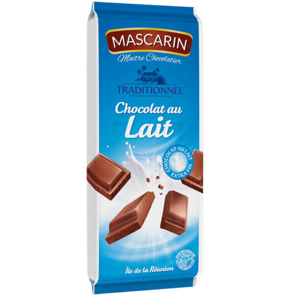 MASCARIN - Tablette de Chocolat au Lait Traditionnel 100 g