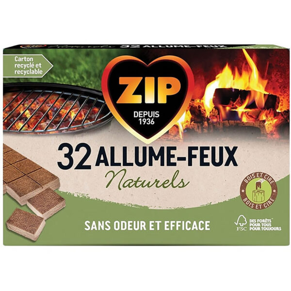 ZIP - 32 Allume-Feux Naturels