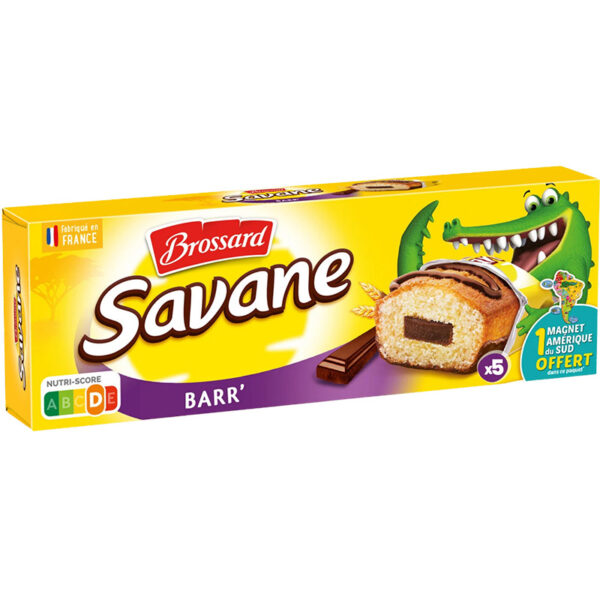 BROSSARD Savane Barre de Chocolat (x5) 150 g