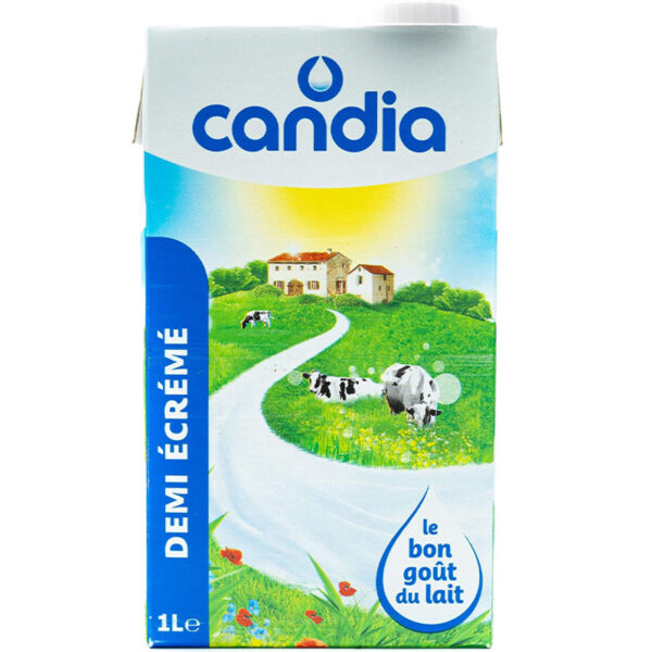 CANDIA Lait Demi-Écrémé 1 L
