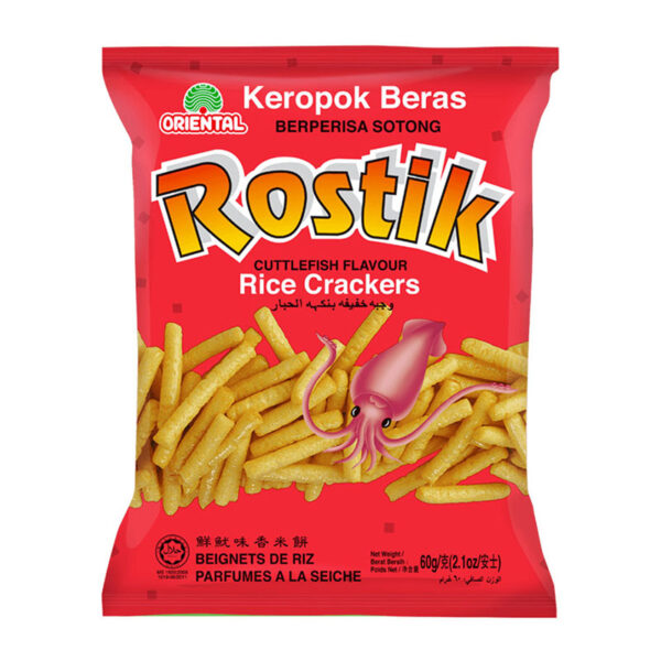ORIENTAL ROSTIK Cuttlefish Rice Crackers 60 g