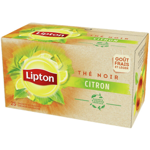 LIPTON Thé Noir Citron (x25) 40 g