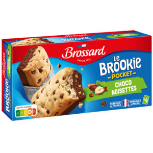 BROSSARD Le Brookie Pocket - Choco Noisettes (x4) 184 g
